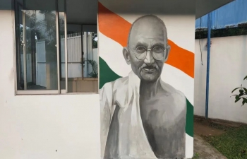 Wall Rangoli’ at Chancery premises on 2nd week of January, 2022